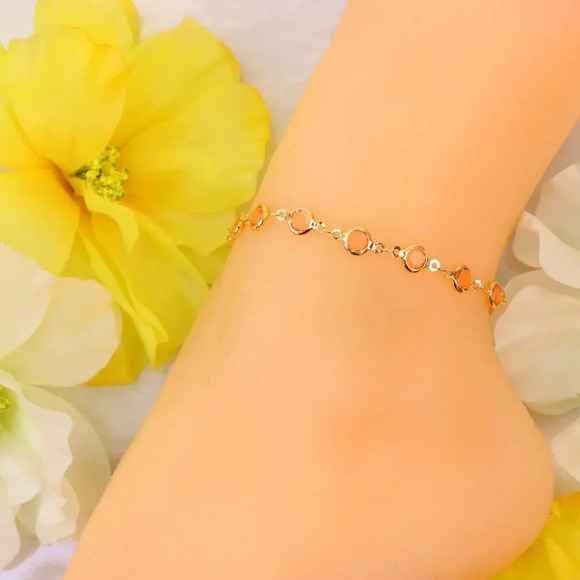 Minimalist Anklet, Sleek & Modern Design, Women’s Fashion, YC110431-A - Picture 3 of 10